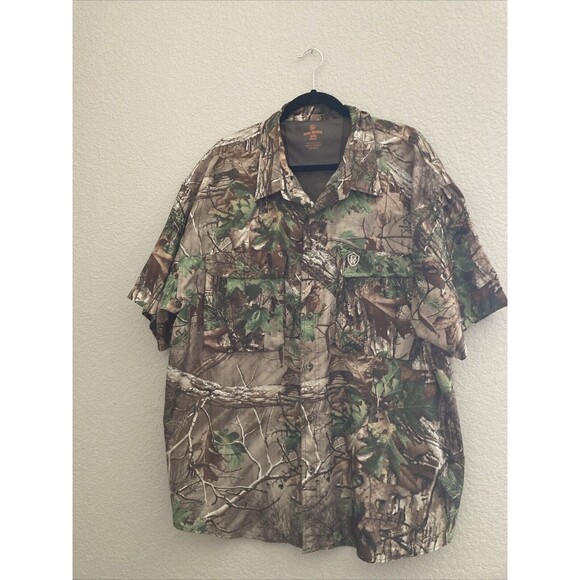Game Winner Men's Break Up Infinity Camo Button Down Hunting Shirt Size 3XL - Picture 11 of 11